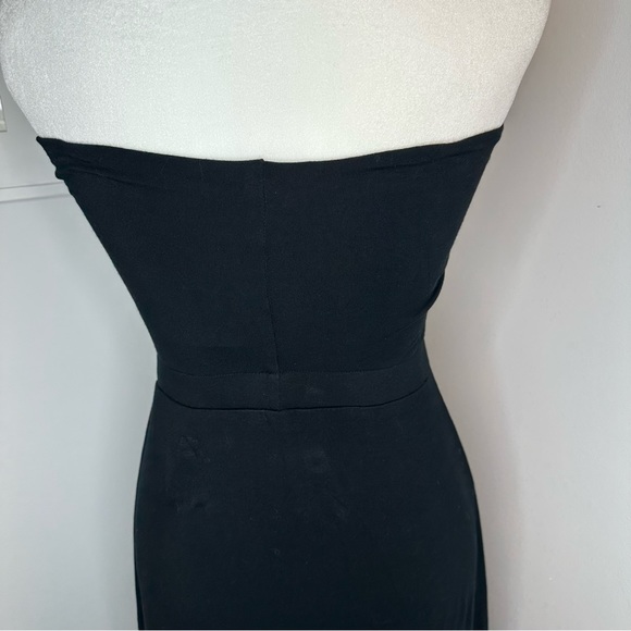 Soma Fold over Multi-Way bandeau Maxi Dress Black maxi skirt size small - Picture 9 of 9